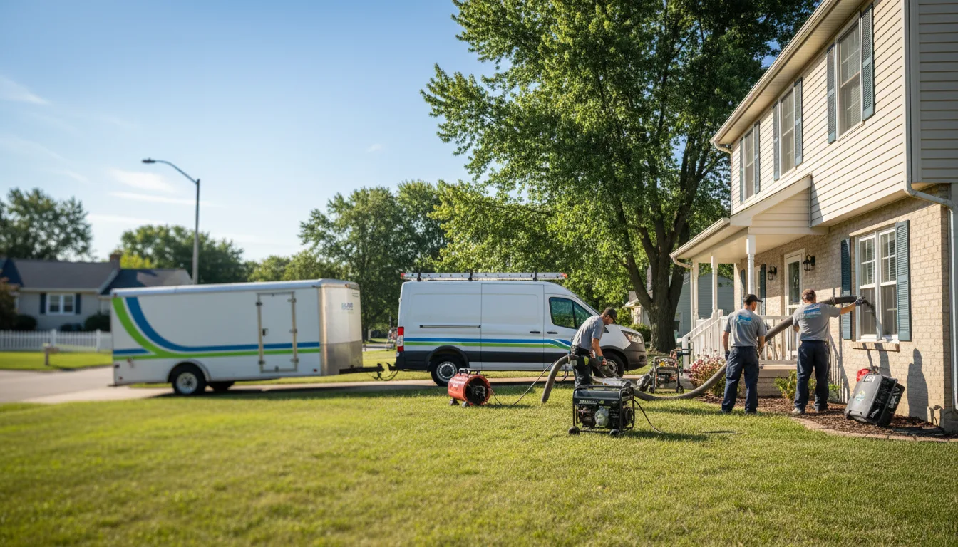 Flooded Basement Restoration And Cleanup With Repair in Virden, IL near me